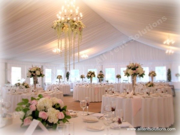 Customized Decorations for Wedding Marquee