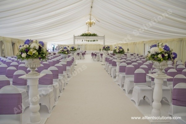 Romantic Wedding Tents With Full Beautiful Decorations and Furniture