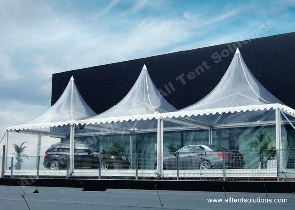 6x6m Clear Roof Pagoda Party Tents Combined Together for Car