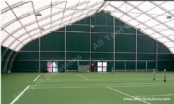Modular Structures Curved Tent with Double Coated PVC Polyester Textile