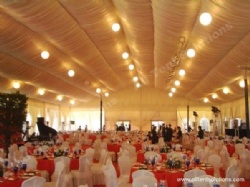 Beautiful Marquee with Decoration Lining and Curtain