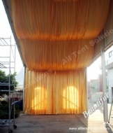 Golden Decoration Draping for Muslim Wedding Party