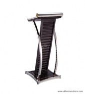 Podium Made of Wood and Stainless Steel