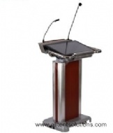 Podium Made of Wood and Stainless Steel