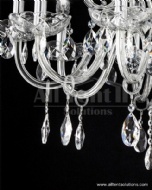 Wedding Marquee Tents with Chandelier Decorations