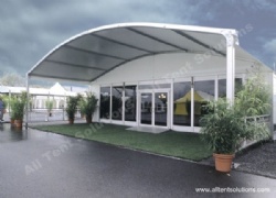 Glass Tent with double wings glass doors