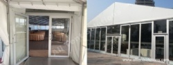 Glass Tent with double wings glass doors