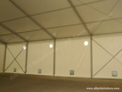 Window-blinds & Exhaust Fan for Storage Tent