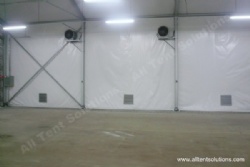 Window-blinds & Exhaust Fan for Storage Tent