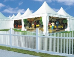 Wooden Fence for Party Tent in White