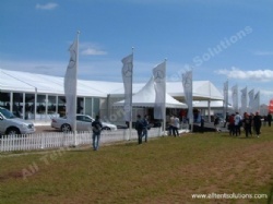 Wooden Fence for Party Tent in White