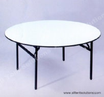 1.8m Plywood Round Table for 10 People