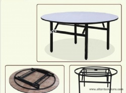 1.8m Plywood Round Table for 10 People