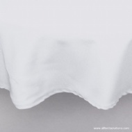 Quality White Table Cover for Round Table