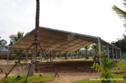 White Party Tent with lighting and furniture