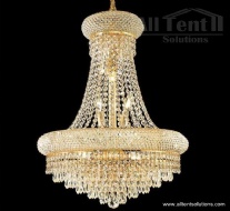 ATS Big Crystal Chandeliers in Golden Color