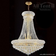 ATS Big Crystal Chandeliers in Golden Color