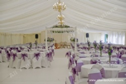 Romantic Wedding Tents With Full Beautiful Decorations and Furniture