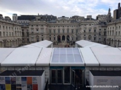 Outdoor Fair Tent for Trade Show with Clear Glass Walls