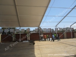 Fireproof Huge Church Marquee Tent with Clear Glass Walls ABS Walls 