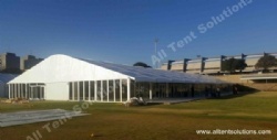 Fireproof Huge Church Marquee Tent with Clear Glass Walls ABS Walls 