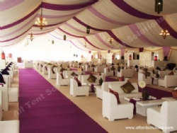 Ramadan Ceremony Tent with Colorful Ceilings in Middle East