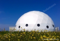 30m Waterproof Dome Tent with White PVC Fabric for Plantation