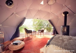 Snow Resistance Geodesic Dome Tent with Strong Structure