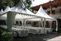 Aluminium Gazebo Tent for 200 Guests Outdoor Party Gathering