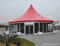 China Pavilion Style Glass Wall Pagoda Tent for Party Event