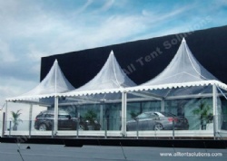 6x6m Clear Roof Pagoda Party Tents Combined Together for Car