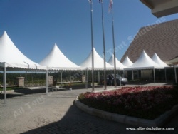 6x6m Clear Roof Pagoda Party Tents Combined Together for Car